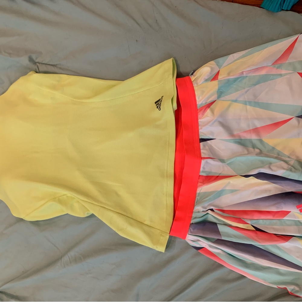 Adidas tennis skirt and tank
